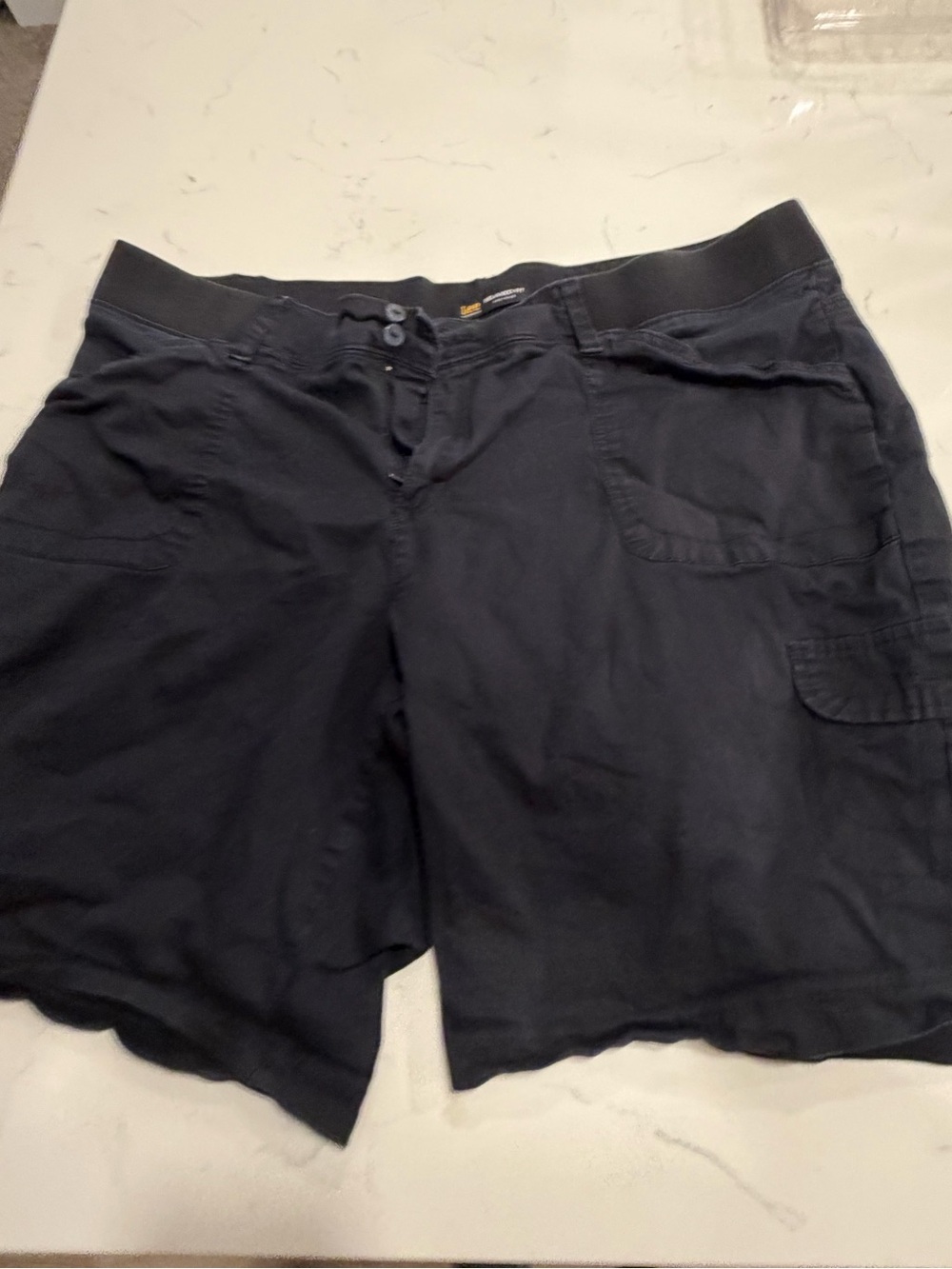 Lee Women's Dark Navy Utility Bermuda Shorts